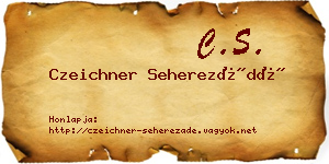 Czeichner Seherezádé névjegykártya